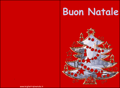 Biglietto di Natale albero