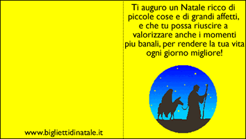 Biglietti di Natale presepe