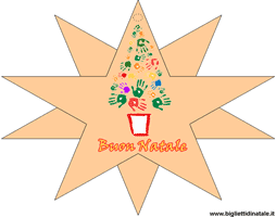Biglietti Natale a stella