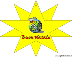 Biglietto Natale pallina