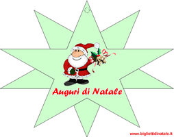 Biglietto auguri Babbo Natale