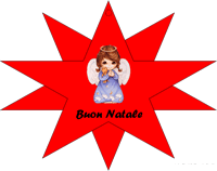 Biglietto di Natale stella